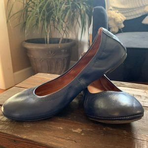 Lucky Brand Blue Leather Ballet Flats | Women's 6.5